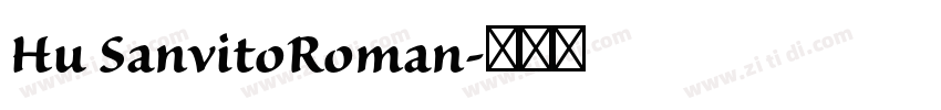 Hu SanvitoRoman字体转换